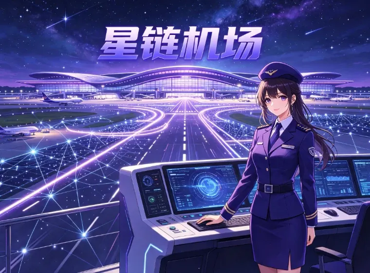 星链机场配图，本页为第三方整理页
